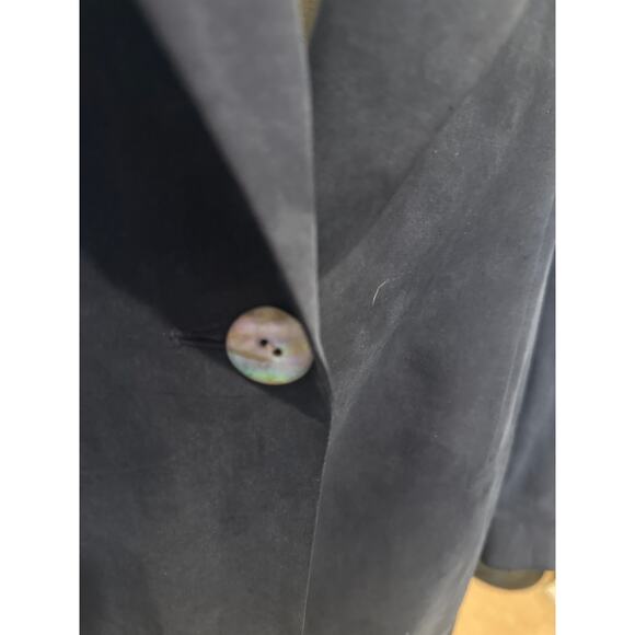 Women’s Collections Point Of View Vintage 100% Silk Navy Blazer. Size XL - Picture 2 of 4